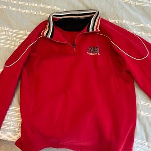 ISOS red vintage oversized crewneck